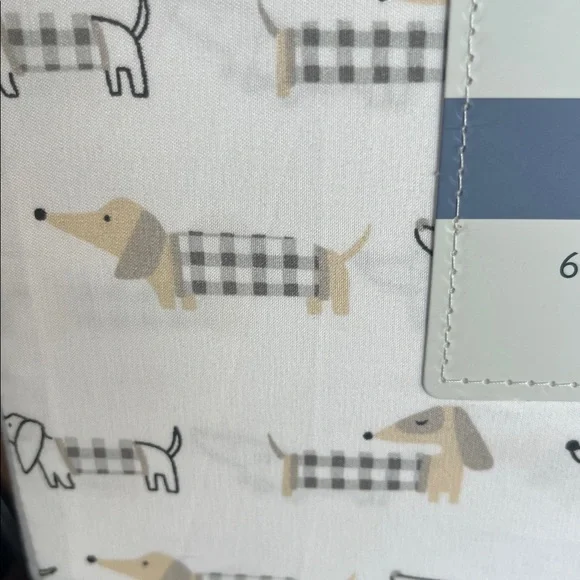 Puppy Dog Dachshund Print Sheet Set Queen 6 Piece Set New - Picture 3 of 5